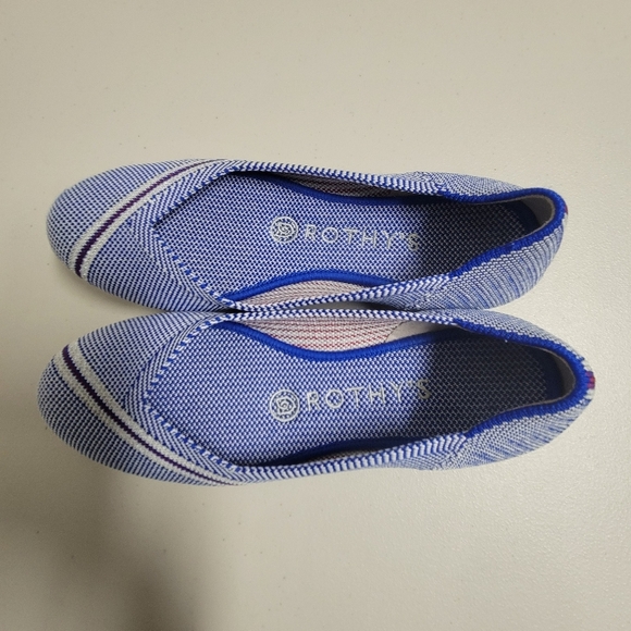 Rothy's The Flat Retired Mirror Reflective Stripe Round Toe Flats - Picture 12 of 15